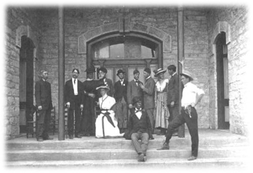 Granbury College Drama Production in 1880's