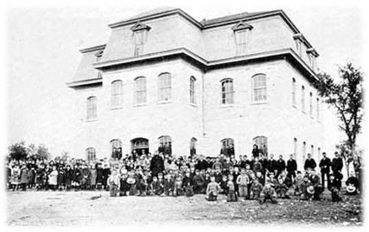 First Limestone Structure built in 1881 that burned in January 1887.